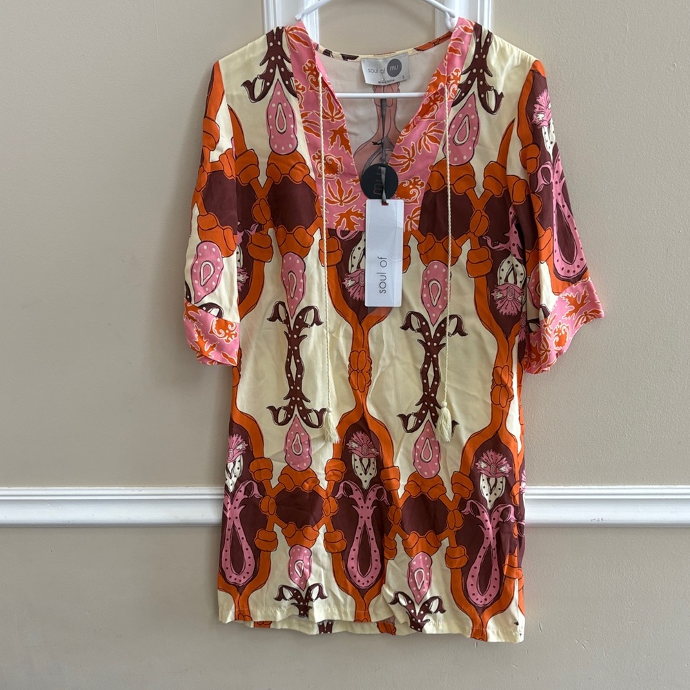 Vibrant Patterned Mini Dress